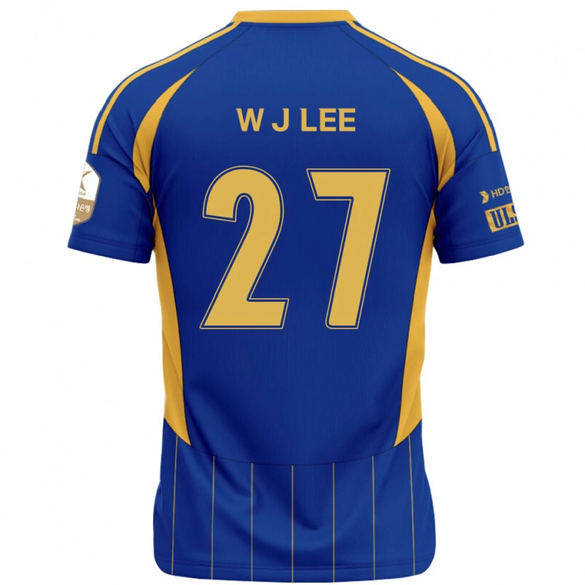 Danxen Uomo Maglia Ji-Woo Lee #27 Blu Royal Giallo Kit Gara Home 2025/26 Maglietta