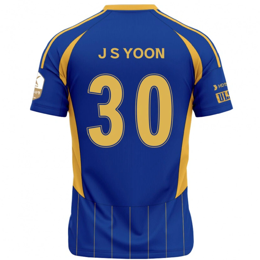 Danxen Uomo Maglia Jae-Seok Yoon #30 Blu Royal Giallo Kit Gara Home 2025/26 Maglietta