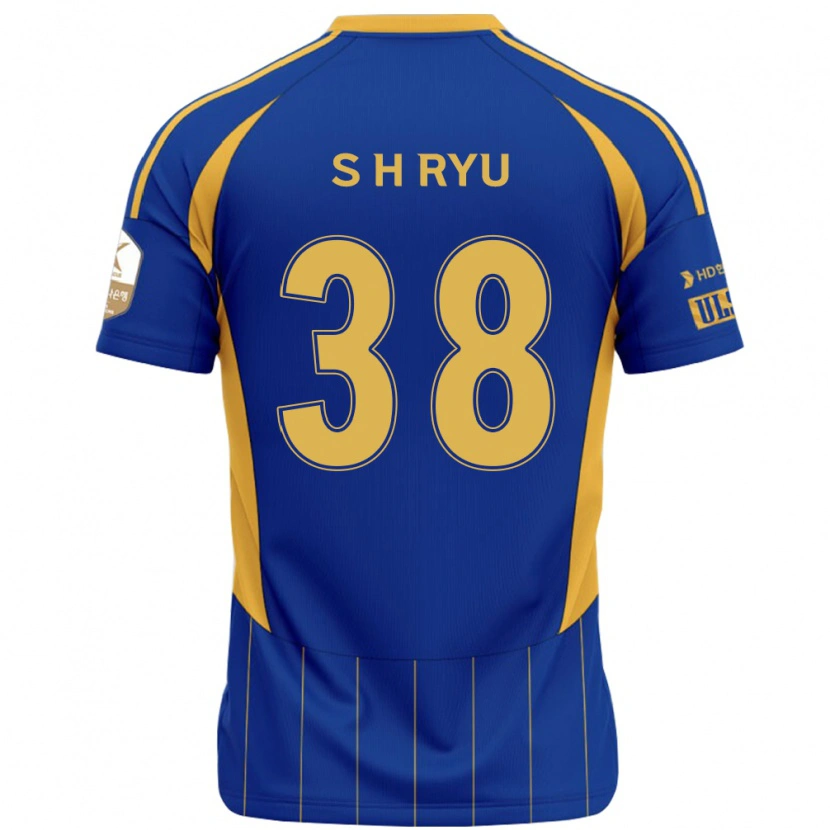 Danxen Uomo Maglia Hye-Sung Ryu #38 Blu Royal Giallo Kit Gara Home 2025/26 Maglietta