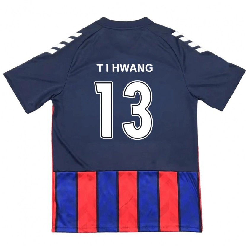 Danxen Uomo Maglia In-Taek Hwang #13 Blu Royal Rosso Kit Gara Home 2025/26 Maglietta