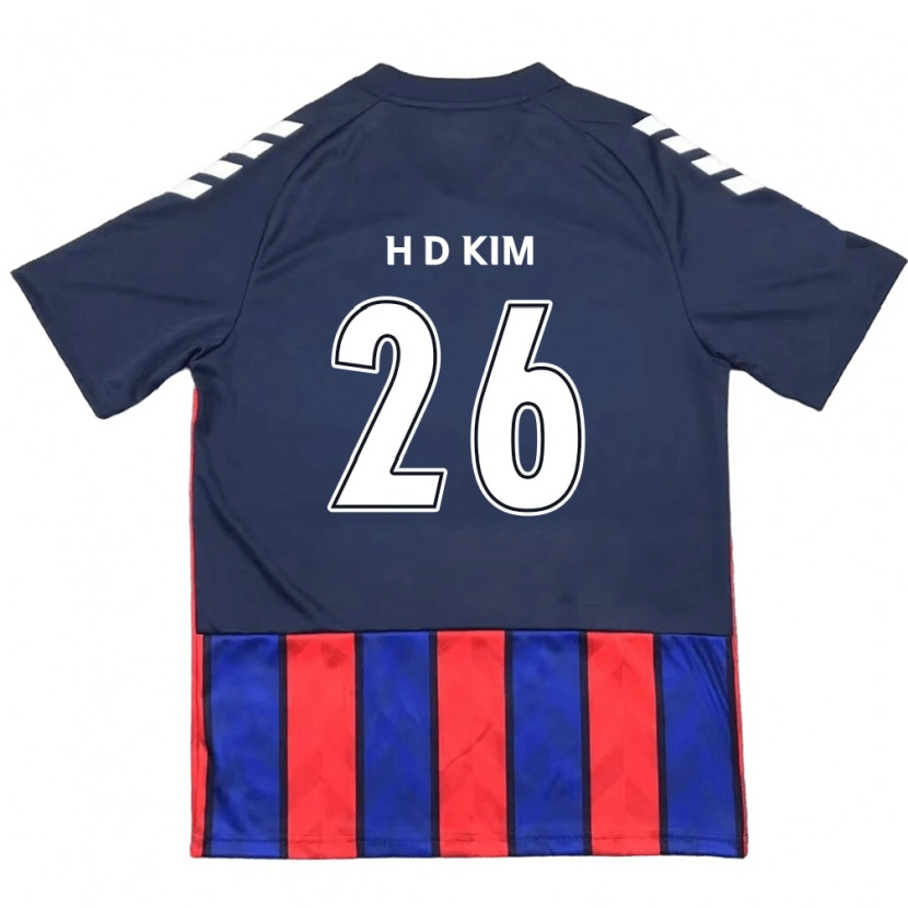Danxen Uomo Maglia Dae-Hyun Kim #26 Blu Royal Rosso Kit Gara Home 2025/26 Maglietta