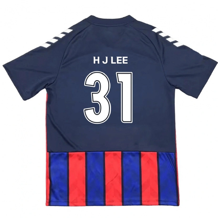 Danxen Uomo Maglia Jae-Hoon Lee #31 Blu Royal Rosso Kit Gara Home 2025/26 Maglietta
