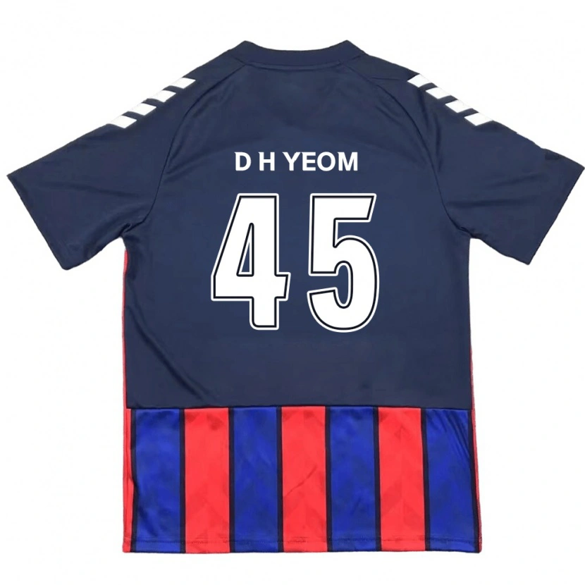 Danxen Uomo Maglia Do-Hyeon Yeom #45 Blu Royal Rosso Kit Gara Home 2025/26 Maglietta