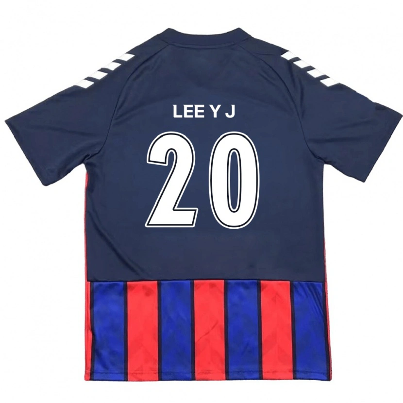 Danxen Uomo Maglia Lee Yu-Jin #20 Blu Royal Rosso Kit Gara Home 2025/26 Maglietta