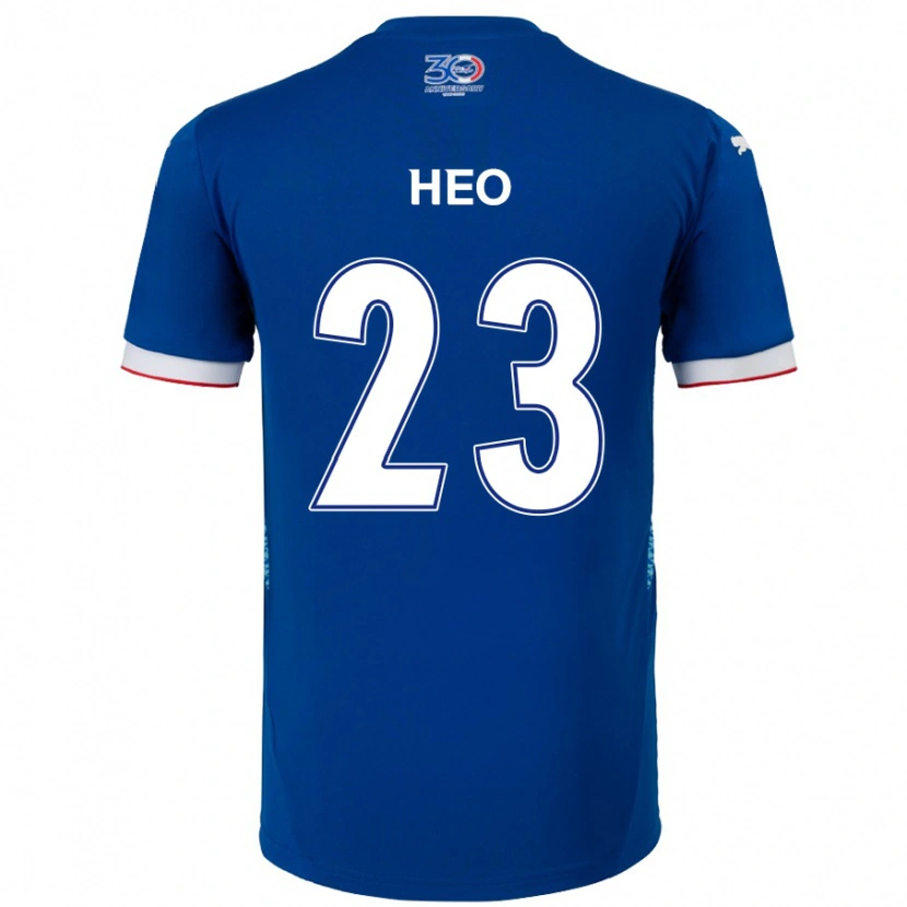 Danxen Uomo Maglia Hwan Heo #23 Blu Royal Bianco Kit Gara Home 2025/26 Maglietta