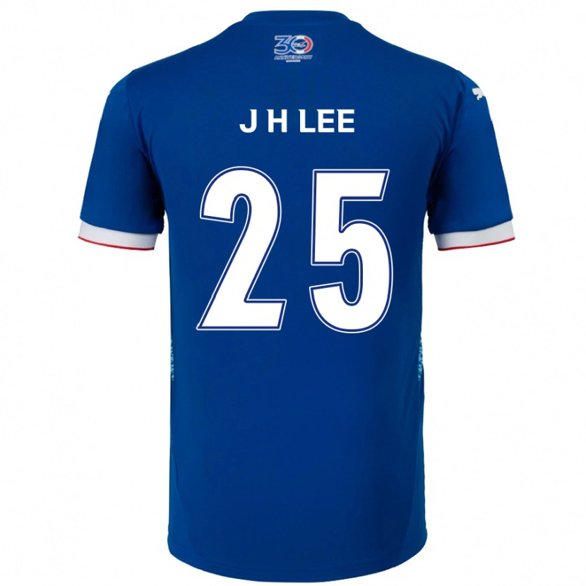 Danxen Uomo Maglia Jin-Hyuk Lee #25 Blu Royal Bianco Kit Gara Home 2025/26 Maglietta