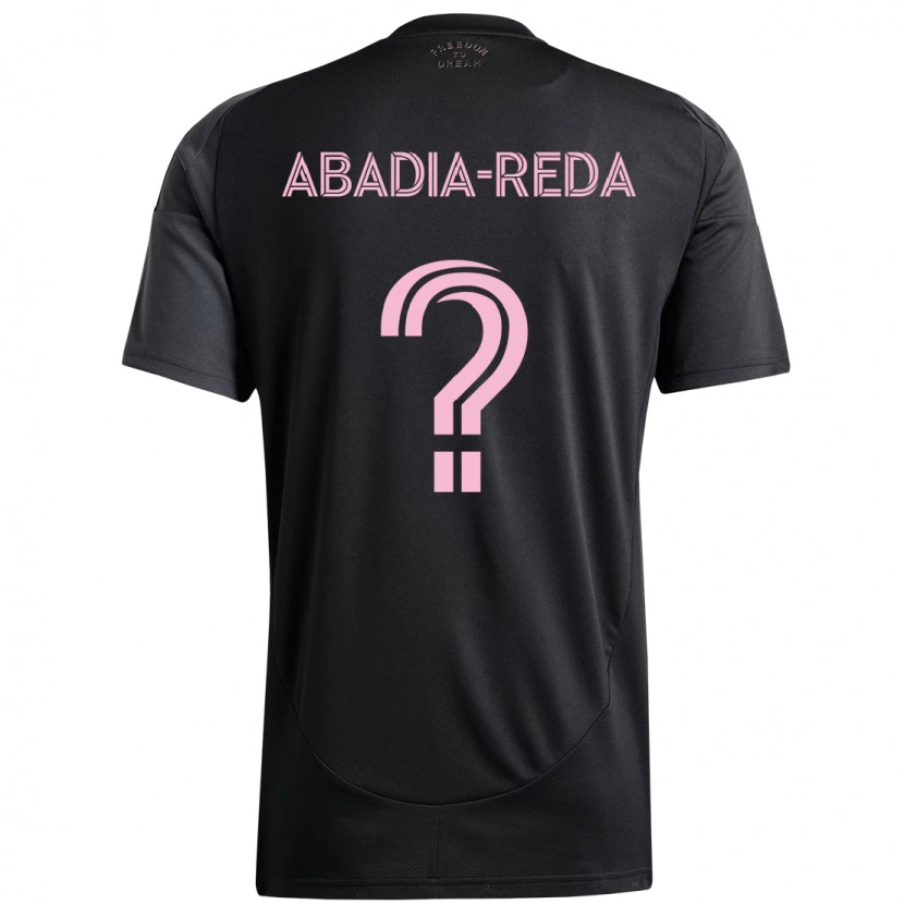 Danxen Uomo Maglia Ezequiel Abadia-Reda #0 Nero Rosa Kit Gara Away 2025/26 Maglietta