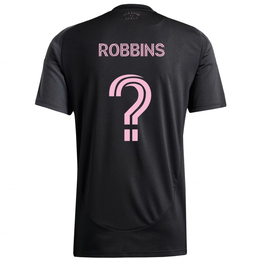 Danxen Uomo Maglia Lukas Robbins #0 Nero Rosa Kit Gara Away 2025/26 Maglietta
