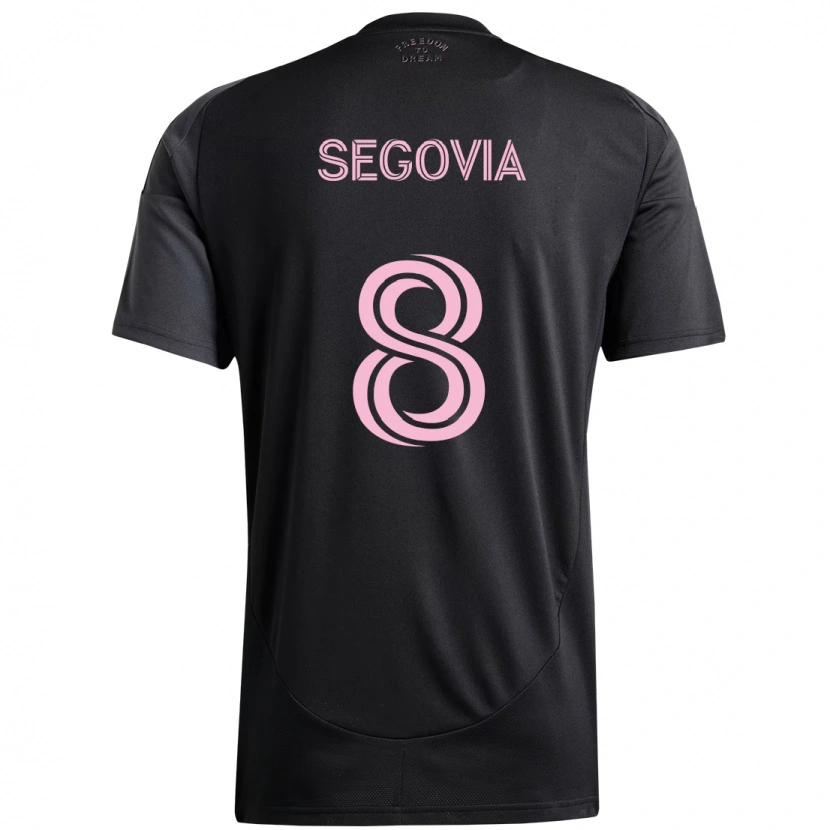 Danxen Uomo Maglia Telasco Segovia #8 Nero Rosa Kit Gara Away 2025/26 Maglietta