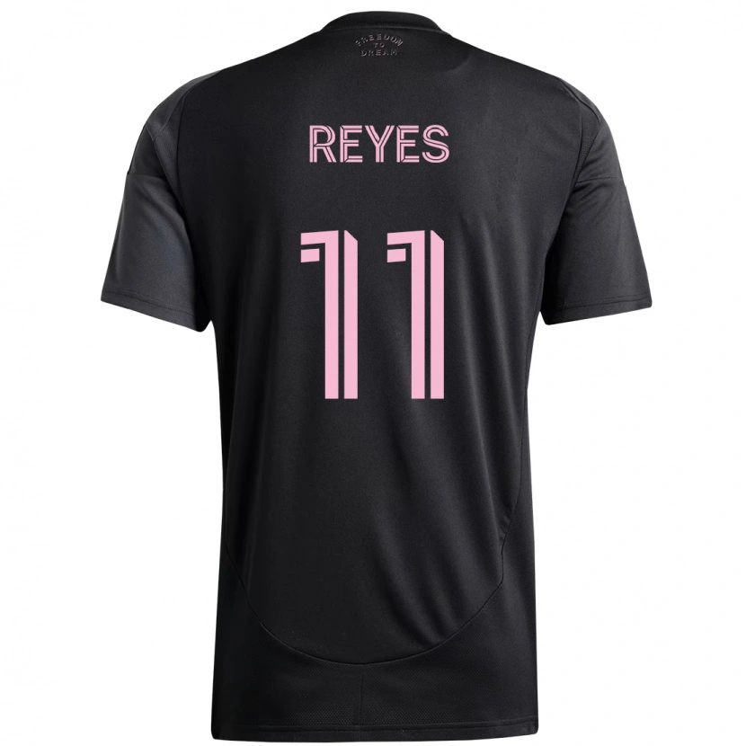 Danxen Uomo Maglia Dairon Reyes #11 Nero Rosa Kit Gara Away 2025/26 Maglietta