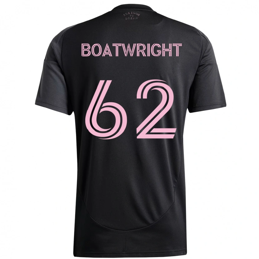Danxen Uomo Maglia Israel Boatwright #62 Nero Rosa Kit Gara Away 2025/26 Maglietta