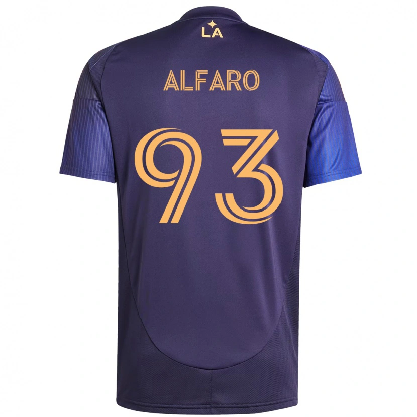 Danxen Uomo Maglia Tony Alfaro #93 Viola Blu Kit Gara Away 2025/26 Maglietta