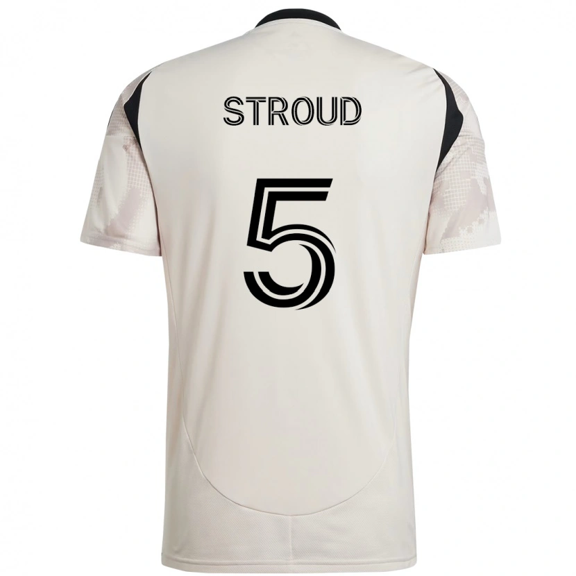 Danxen Uomo Maglia Peter Stroud #5 Beige Nero Kit Gara Away 2025/26 Maglietta