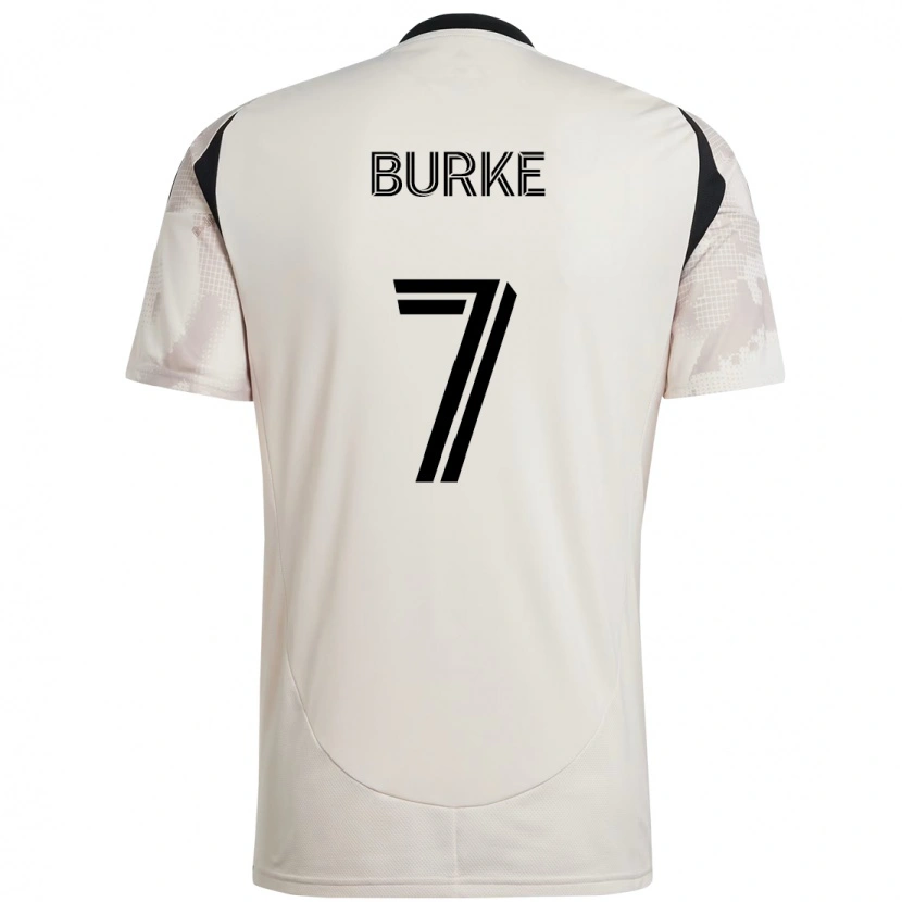 Danxen Uomo Maglia Cory Burke #7 Beige Nero Kit Gara Away 2025/26 Maglietta