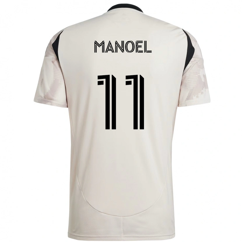 Danxen Uomo Maglia Elias Manoel #11 Beige Nero Kit Gara Away 2025/26 Maglietta