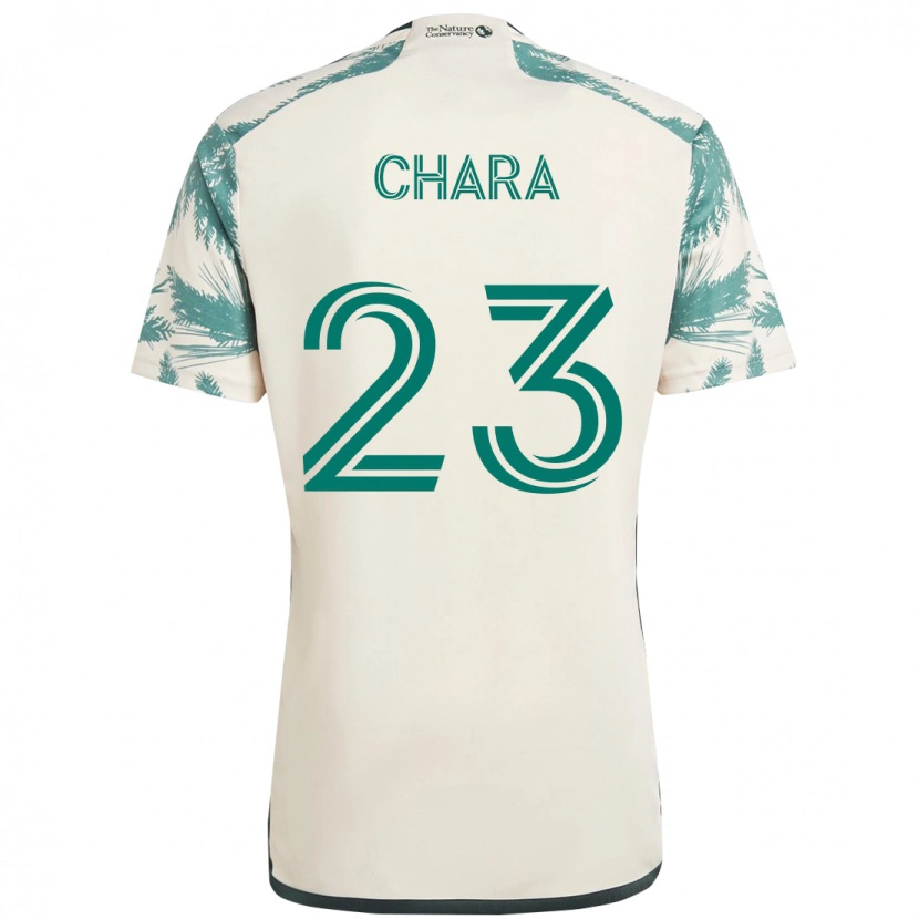 Danxen Uomo Maglia Yimmi Chará #23 Beige Verde Kit Gara Away 2025/26 Maglietta