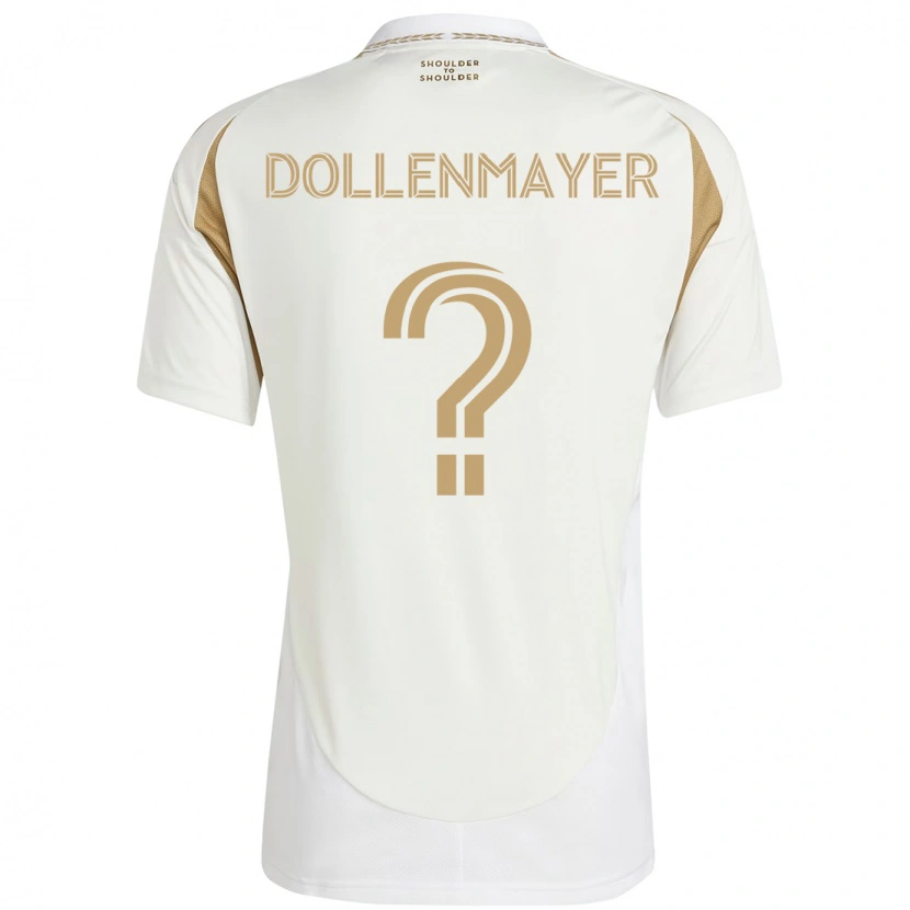 Danxen Uomo Maglia Noah Dollenmayer #0 Bianco Marrone Kit Gara Away 2025/26 Maglietta