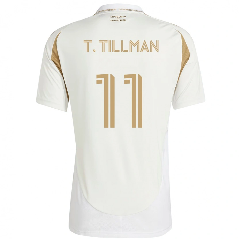 Danxen Uomo Maglia Timothy Tillman #11 Bianco Marrone Kit Gara Away 2025/26 Maglietta