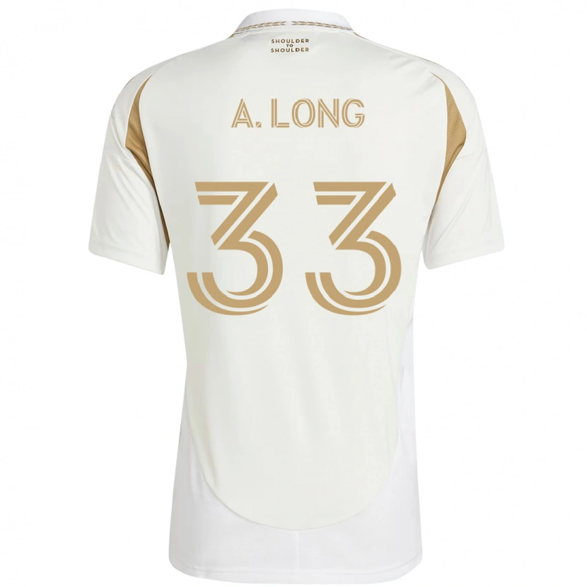 Danxen Uomo Maglia Aaron Long #33 Bianco Marrone Kit Gara Away 2025/26 Maglietta