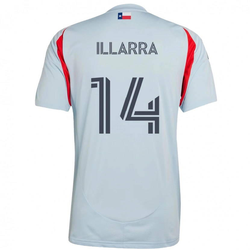 Danxen Uomo Maglia Asier Illarramendi #14 Azzurro Chiaro Rosso Kit Gara Away 2025/26 Maglietta