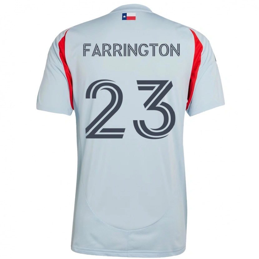 Danxen Uomo Maglia Logan Farrington #23 Azzurro Chiaro Rosso Kit Gara Away 2025/26 Maglietta
