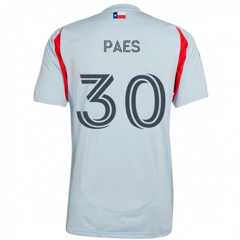 Danxen Uomo Maglia Maarten Paes #30 Azzurro Chiaro Rosso Kit Gara Away 2025/26 Maglietta