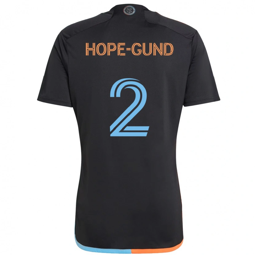 Danxen Uomo Maglia Rio Hope-Gund #2 Nero Blu Arancione Kit Gara Away 2025/26 Maglietta