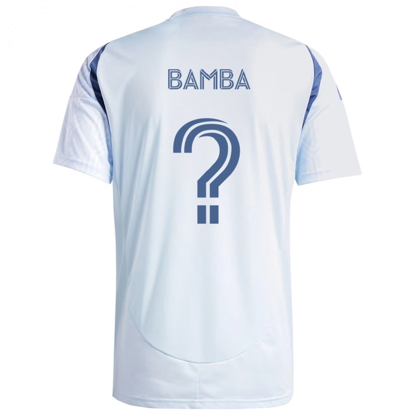 Danxen Uomo Maglia Jonathan Bamba #0 Azzurro Cielo Chiaro Blu Kit Gara Away 2025/26 Maglietta