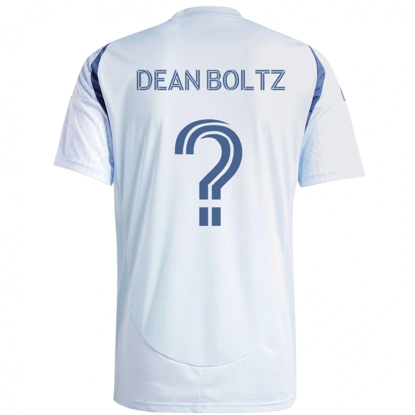 Danxen Uomo Maglia Dean Boltz #0 Azzurro Cielo Chiaro Blu Kit Gara Away 2025/26 Maglietta