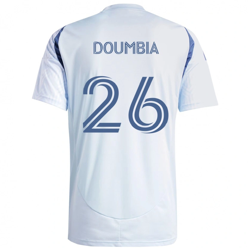 Danxen Uomo Maglia Ousmane Doumbia #26 Azzurro Cielo Chiaro Blu Kit Gara Away 2025/26 Maglietta