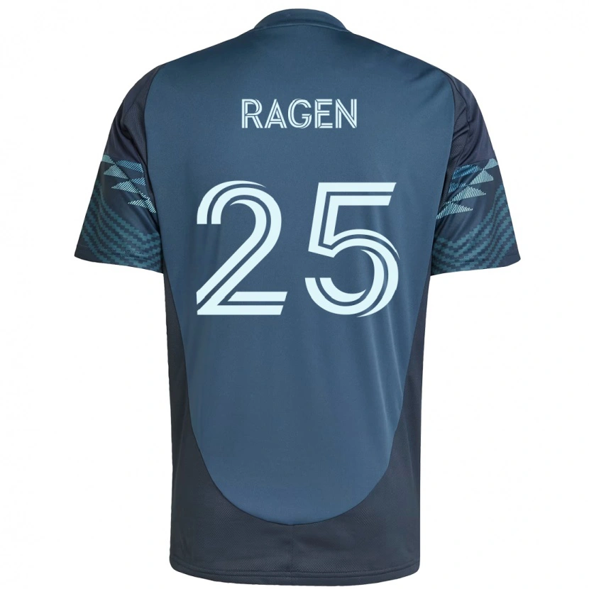Danxen Uomo Maglia Jackson Ragen #25 Azzurro Chiaro Kit Gara Away 2025/26 Maglietta