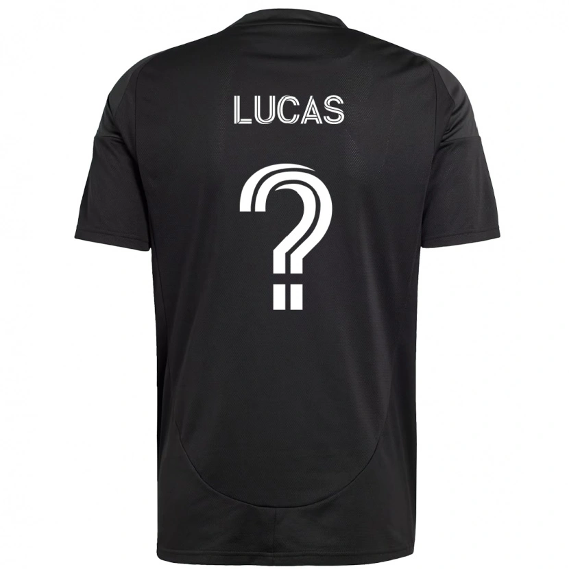 Danxen Uomo Maglia Amare Lucas #0 Nero Bianco Kit Gara Away 2025/26 Maglietta
