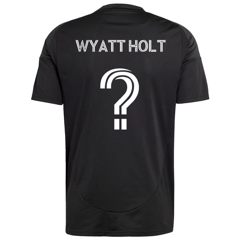 Danxen Uomo Maglia Wyatt Holt #0 Nero Bianco Kit Gara Away 2025/26 Maglietta