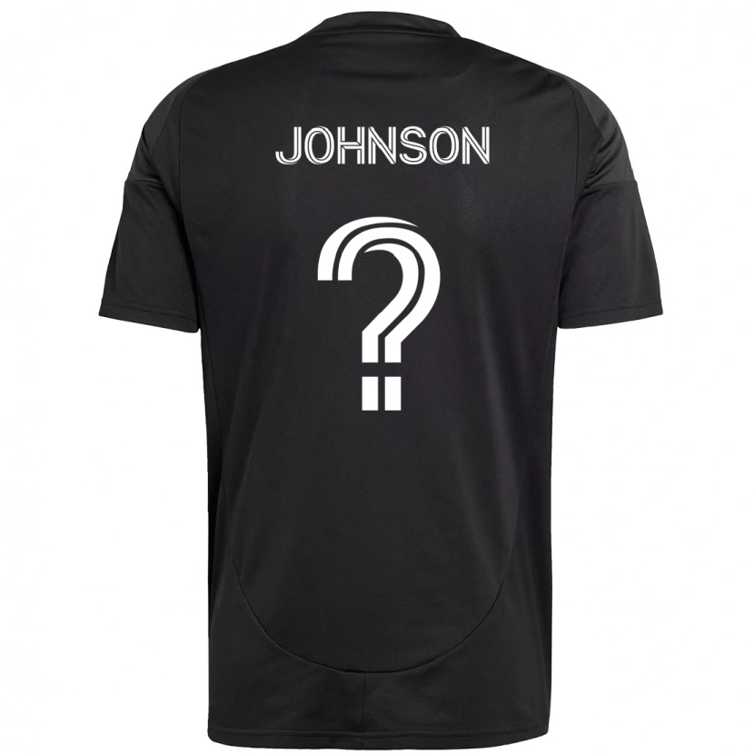 Danxen Uomo Maglia Tate Johnson #0 Nero Bianco Kit Gara Away 2025/26 Maglietta