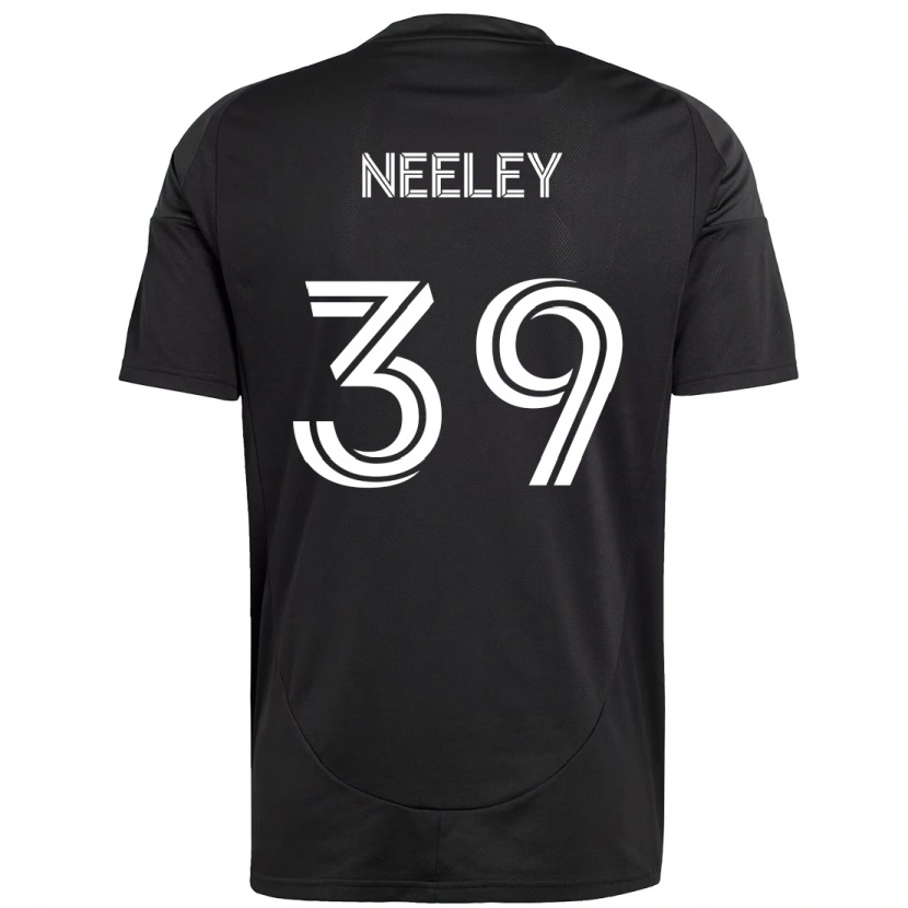 Danxen Uomo Maglia Jack Neeley #39 Nero Bianco Kit Gara Away 2025/26 Maglietta