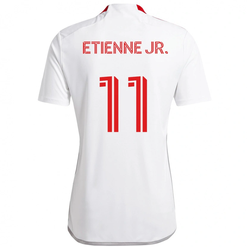 Danxen Uomo Maglia Derrick Etienne Jr. #11 Bianco Rosso Kit Gara Away 2025/26 Maglietta