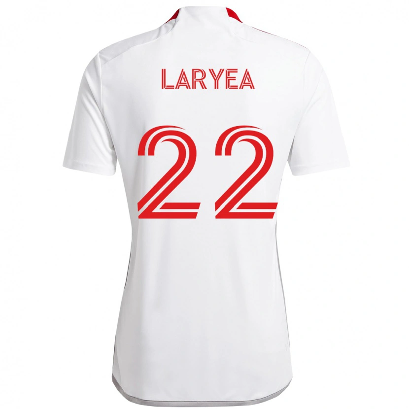 Danxen Uomo Maglia Richie Laryea #22 Bianco Rosso Kit Gara Away 2025/26 Maglietta