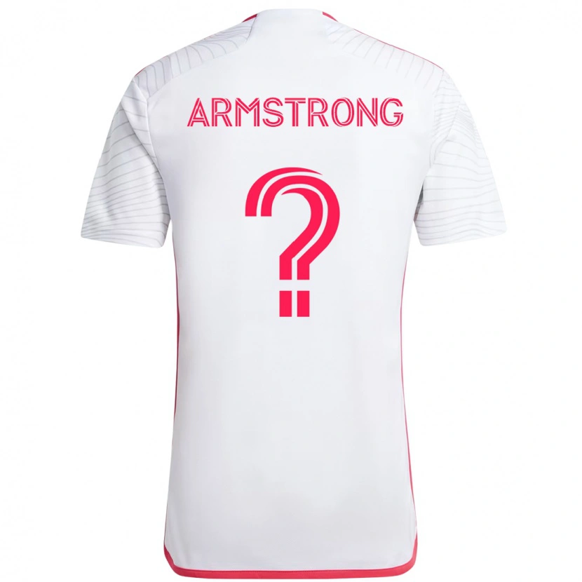 Danxen Uomo Maglia Dida Armstrong #0 Bianco Magenta Kit Gara Away 2025/26 Maglietta