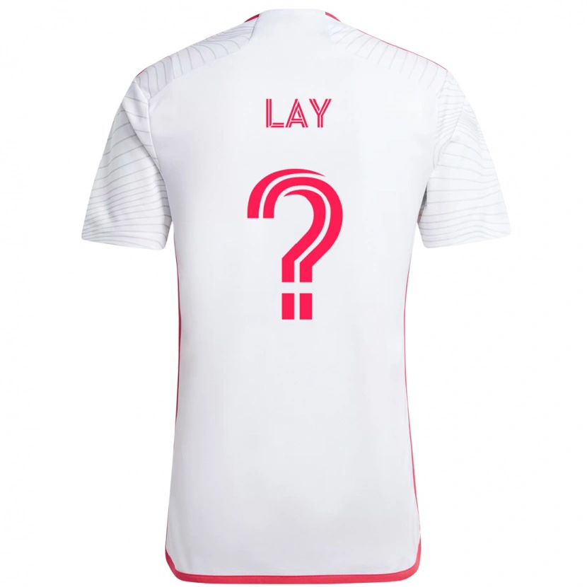 Danxen Uomo Maglia Mikey Lay #0 Bianco Magenta Kit Gara Away 2025/26 Maglietta