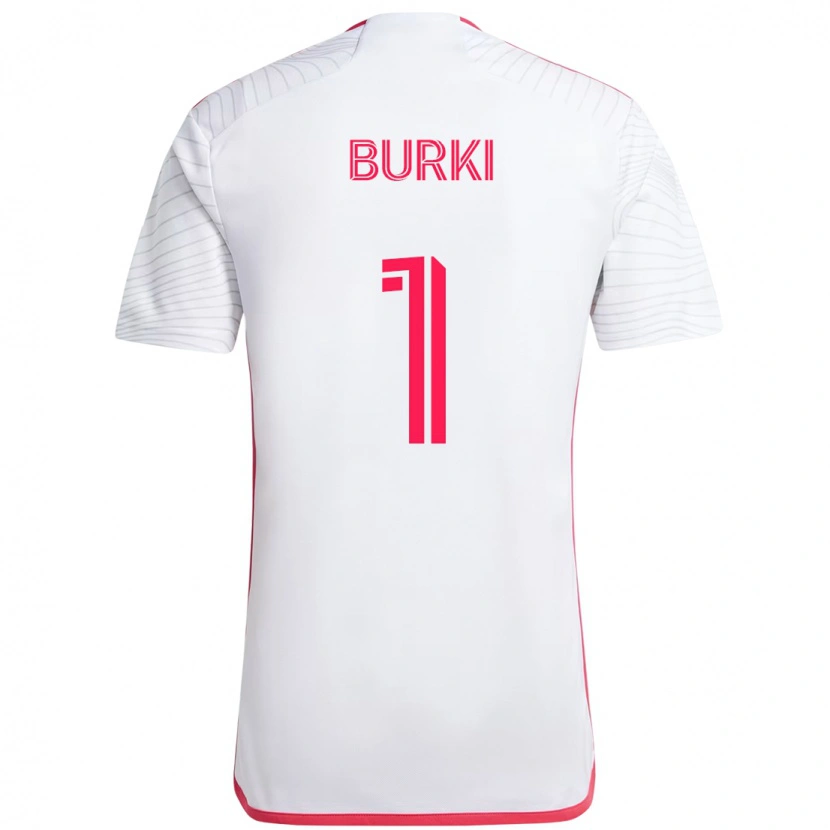 Danxen Uomo Maglia Roman Bürki #1 Bianco Magenta Kit Gara Away 2025/26 Maglietta