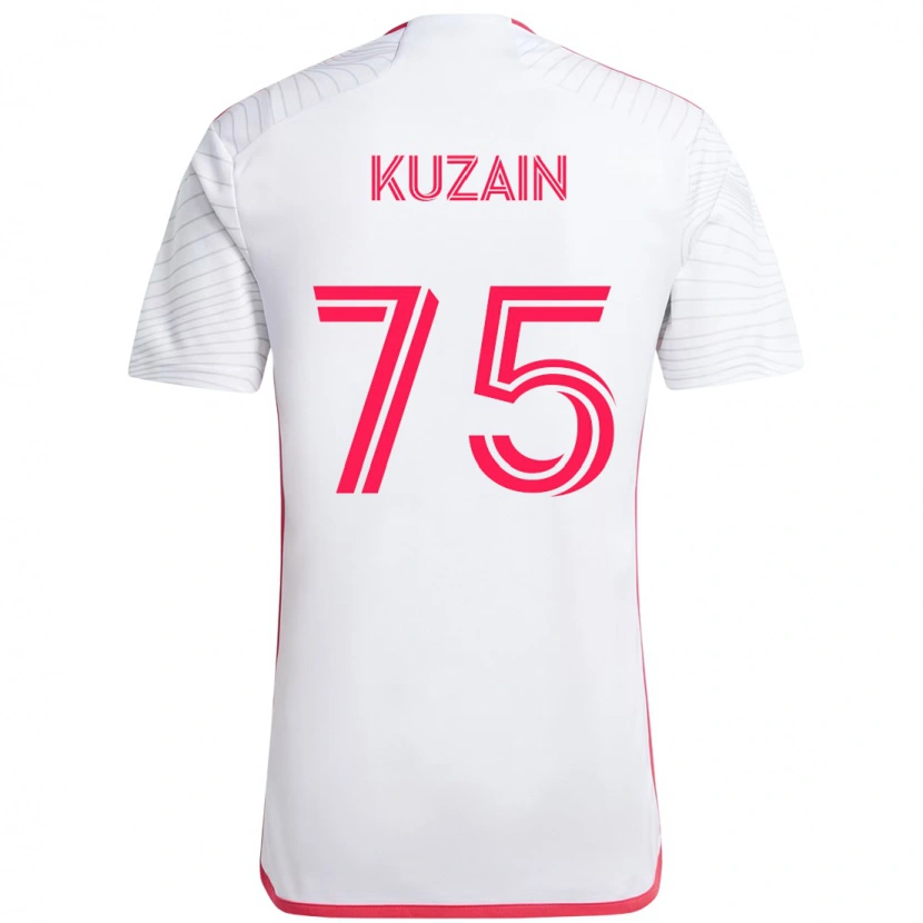 Danxen Uomo Maglia Wan Kuzain #75 Bianco Magenta Kit Gara Away 2025/26 Maglietta