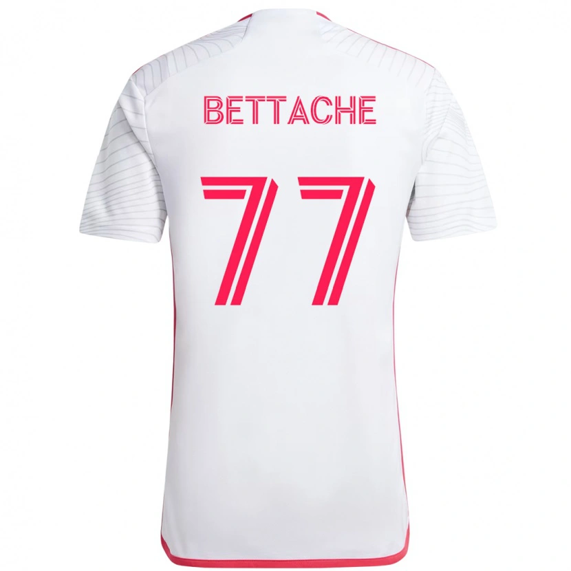 Danxen Uomo Maglia Faysal Bettache #77 Bianco Magenta Kit Gara Away 2025/26 Maglietta