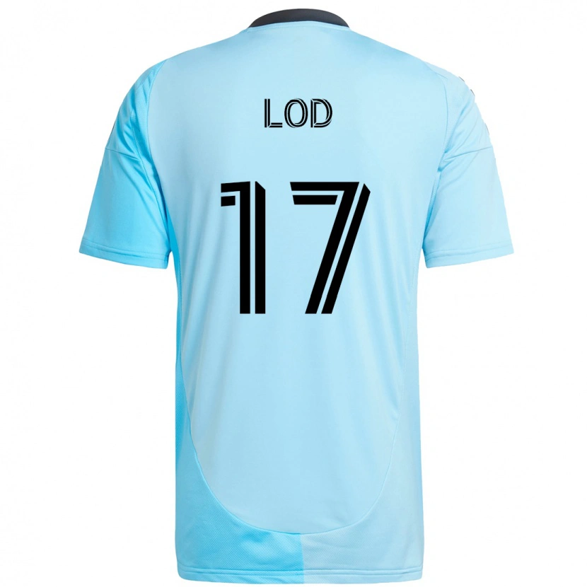 Danxen Uomo Maglia Robin Lod #17 Azzurro Cielo Kit Gara Away 2025/26 Maglietta