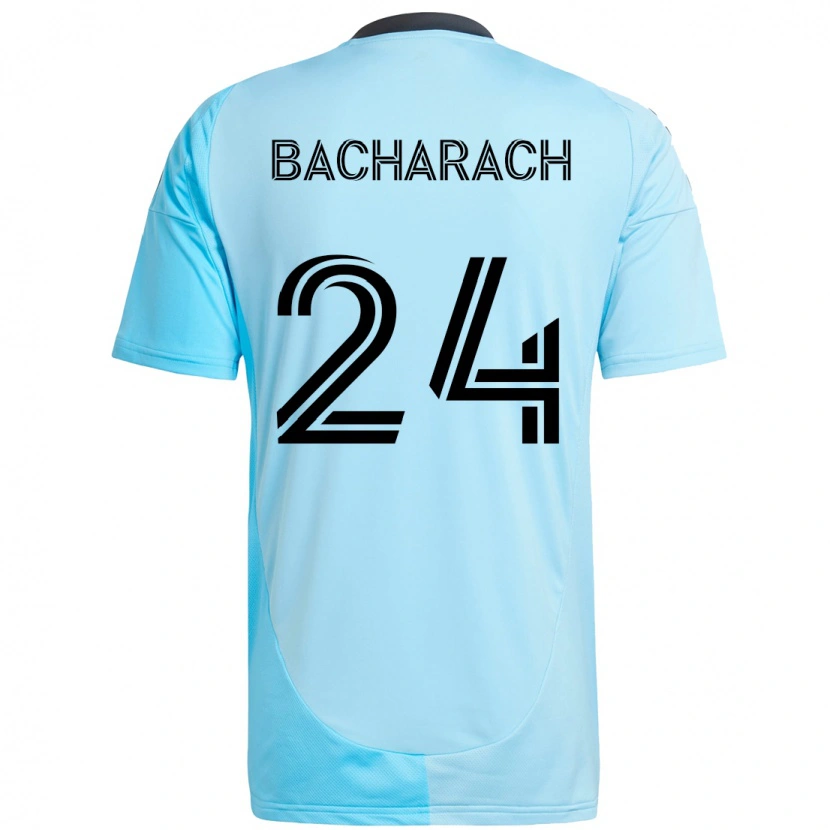 Danxen Uomo Maglia Hugo Bacharach #24 Azzurro Cielo Kit Gara Away 2025/26 Maglietta