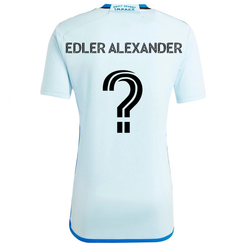 Danxen Uomo Maglia Guesly Edler Alexander #0 Azzurro Cielo Blu Scuro Kit Gara Away 2025/26 Maglietta