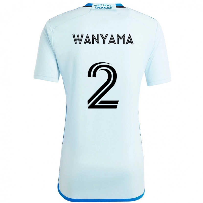 Danxen Uomo Maglia Victor Wanyama #2 Azzurro Cielo Blu Scuro Kit Gara Away 2025/26 Maglietta