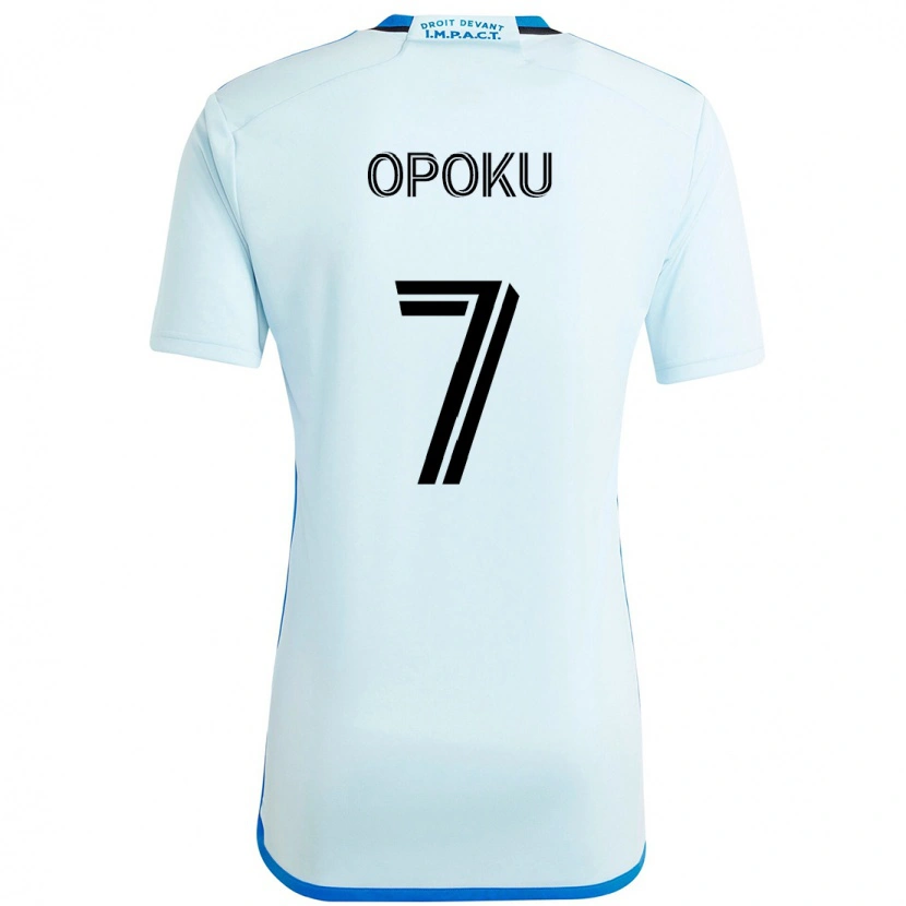 Danxen Uomo Maglia Kwadwo Opoku #7 Azzurro Cielo Blu Scuro Kit Gara Away 2025/26 Maglietta