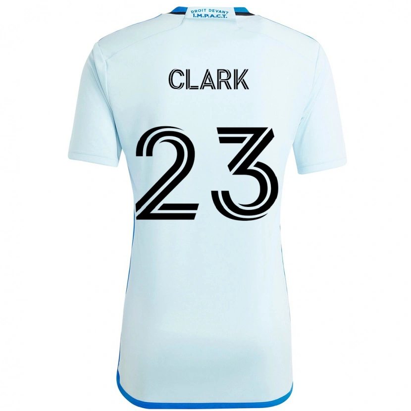 Danxen Uomo Maglia Caden Clark #23 Azzurro Cielo Blu Scuro Kit Gara Away 2025/26 Maglietta