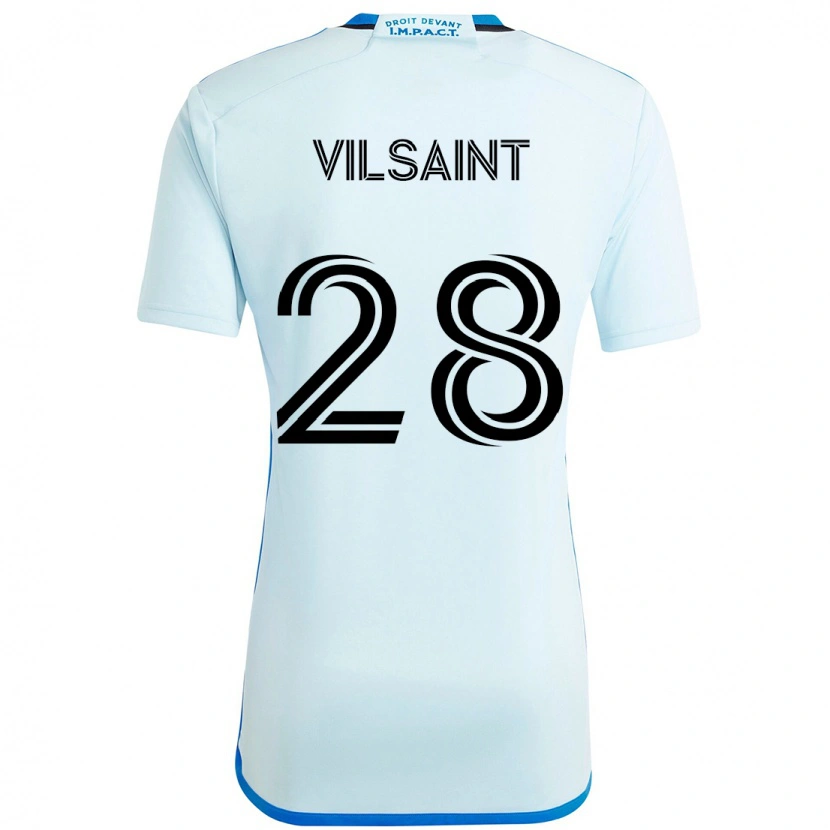 Danxen Uomo Maglia Jules-Anthony Vilsaint #28 Azzurro Cielo Blu Scuro Kit Gara Away 2025/26 Maglietta