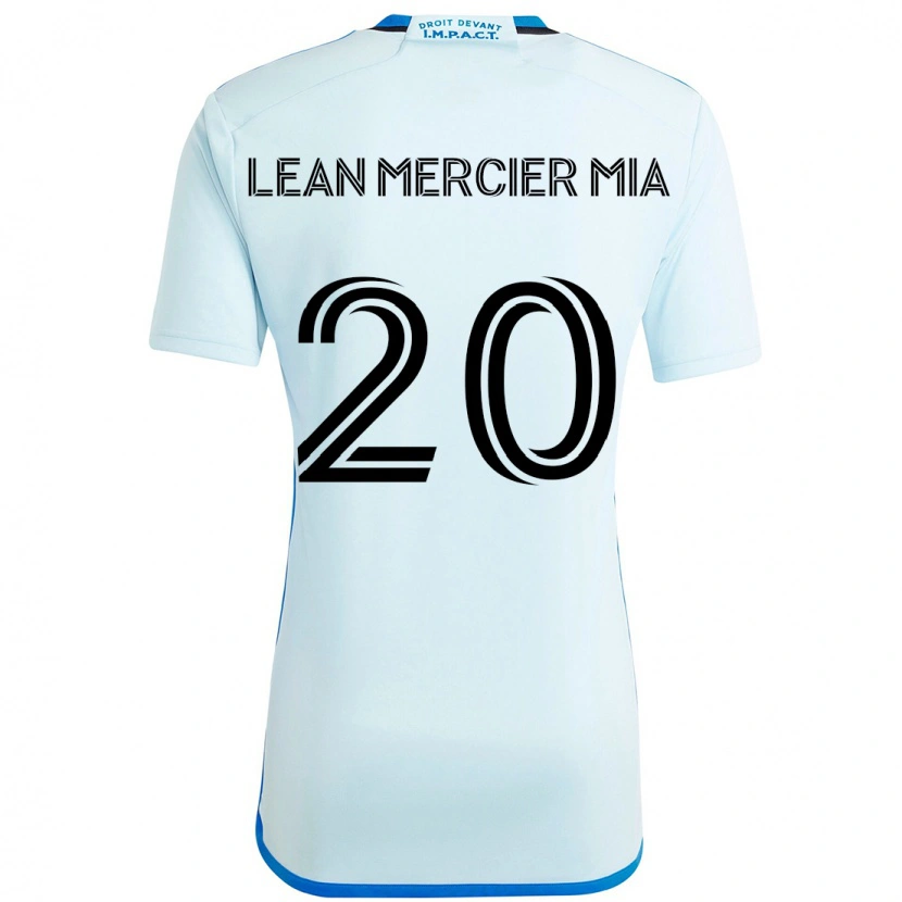 Danxen Uomo Maglia Mc Lean Mercier Mia #20 Azzurro Cielo Blu Scuro Kit Gara Away 2025/26 Maglietta